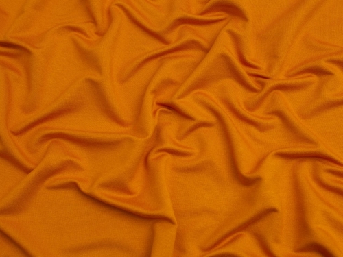 EcoVero Viscose Loop Back Jersey Stretch Knit Fabric Ochre