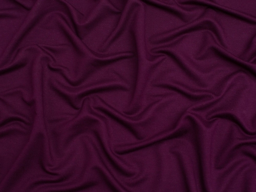 EcoVero Viscose Loop Back Jersey Stretch Knit Fabric Purple