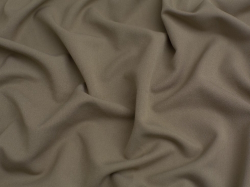 Stretch Woven Viscose Twill Suiting Fabric Taupe