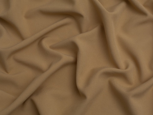 Stretch Woven Viscose Twill Suiting Fabric Light Brown