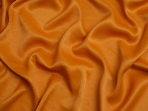 Viscose Sateen Crepe Fabric Ochre