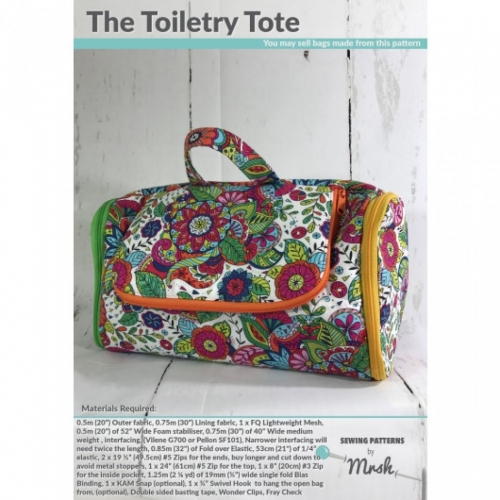 Mrs H Patterns Paper Sewing Pattern The Toiletry Tote