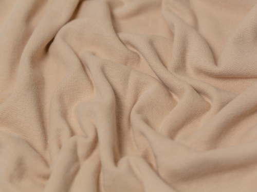 Minerva Core Range Tubular Ribbing Stretch Knit Fabric Beige
