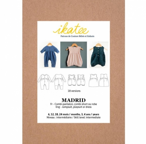 Ikatee Paper Sewing Pattern Baby Madrid Jumpsuit