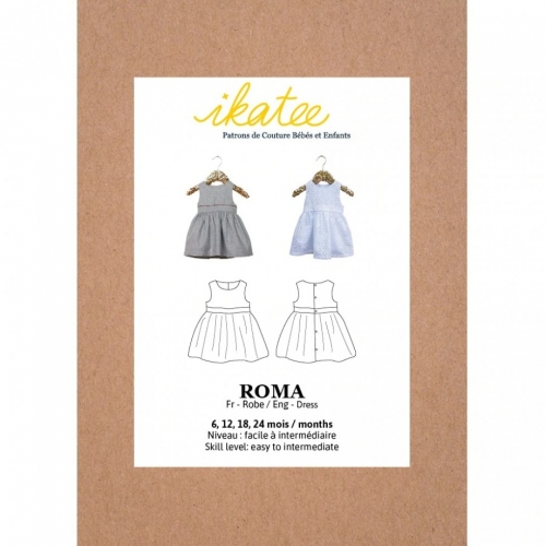 Ikatee Paper Sewing Pattern Baby Roma Dress