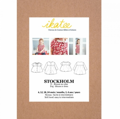 Ikatee Paper Sewing Pattern Baby Stockholm Blouse & Dress