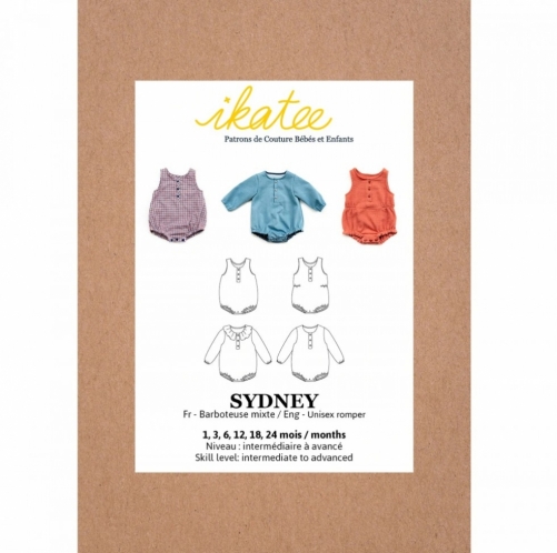 Ikatee Paper Sewing Pattern Baby Sydney Romper