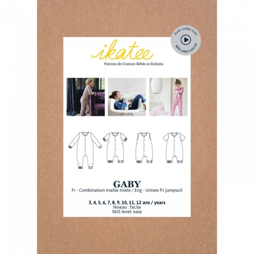Ikatee Paper Sewing Pattern Kids Gaby Jumpsuit