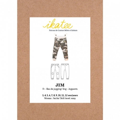 Ikatee Paper Sewing Pattern Kids Jim Jogpants
