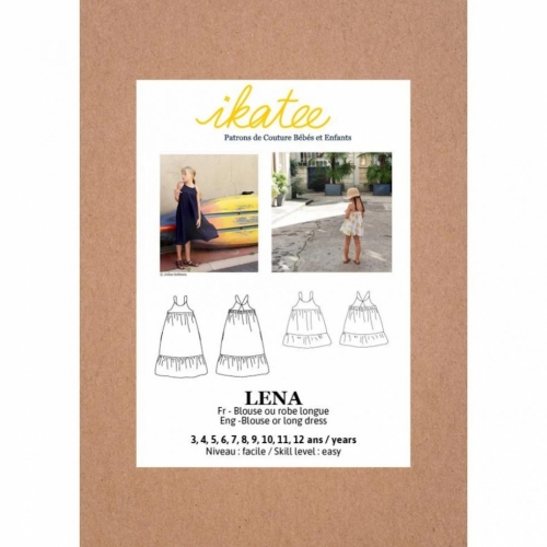 Ikatee Paper Sewing Pattern Kids Lena Blouse & Dress