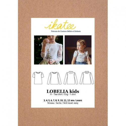 Ikatee Paper Sewing Pattern Kids Lobelia Tee Shirt
