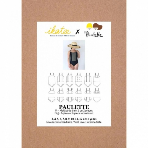Ikatee Paper Sewing Pattern Kids Paulette Swimsuit
