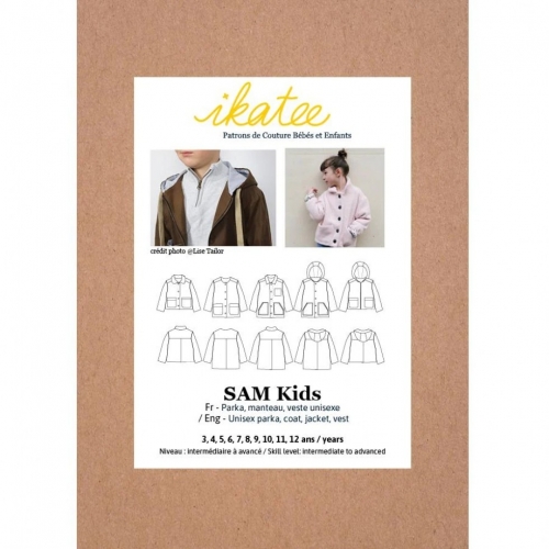 Ikatee Paper Sewing Pattern Kids Sam Parka Jacket