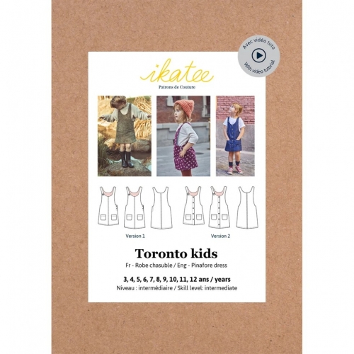 Ikatee Paper Sewing Pattern Kids Toronto Dress