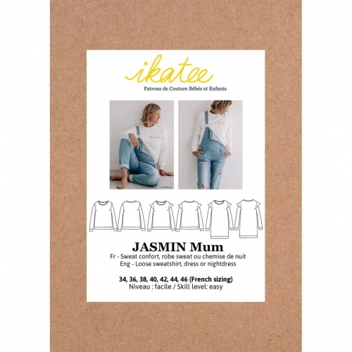 Ikatee Paper Sewing Pattern Jasmin Sweatshirt & Dress