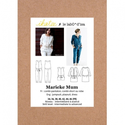 Ikatee Paper Sewing Pattern Marieke Jumpsuit & Dress