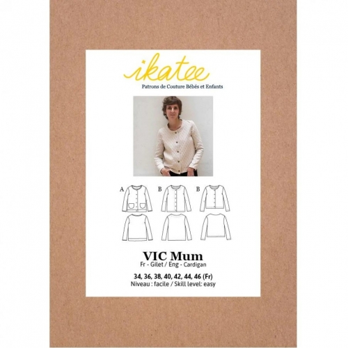 Ikatee Paper Sewing Pattern Vic Cardigan