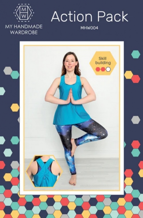 My Handmade Wardrobe Paper Sewing Pattern Action Pack Top & Leggings