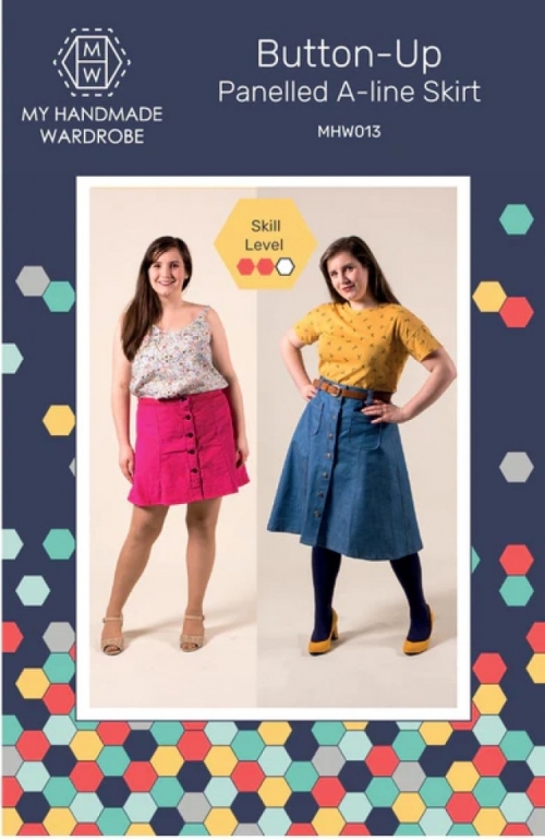 My Handmade Wardrobe Paper Sewing Pattern Button Up Skirt