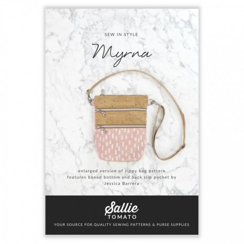 Sallie Tomato Paper Sewing Pattern Myrna Zippy Bag