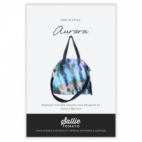 Sallie Tomato Paper Sewing Pattern Aurora Slouchy Tote