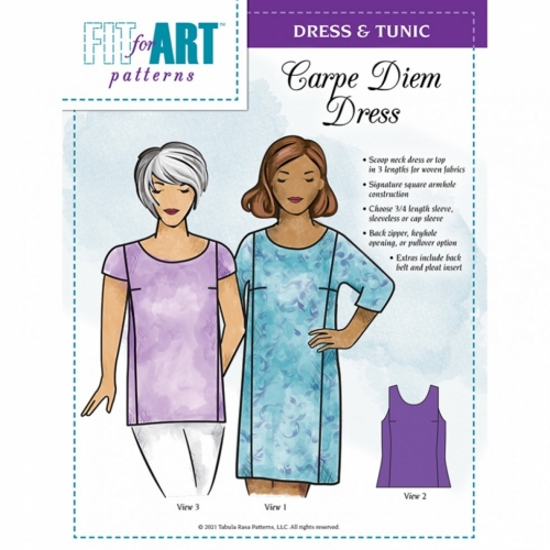 Fit For Art Paper Sewing Pattern Carpe Diem Dress & Tunic