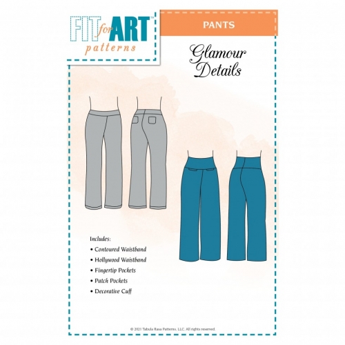 Fit For Art Glamour Details for Eureka Pants that Fit Paper Sewing Pattern