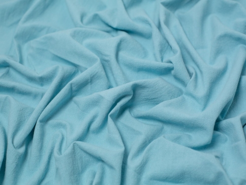 Minerva Core Range Washed Vintage Linen Look Cotton Fabric Soft Aqua