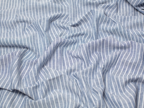 Minerva Core Range Yard Dyed Linen Cotton Fabric Denim Blue