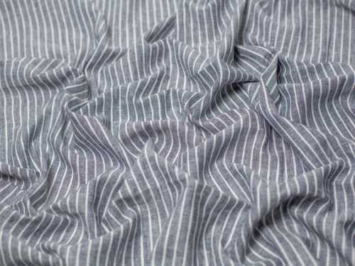 Minerva Core Range Yard Dyed Linen Cotton Fabric Navy Blue