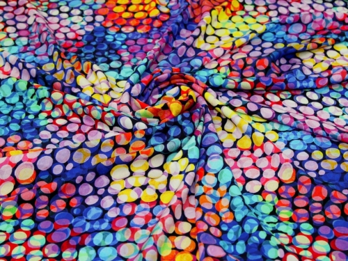 Minerva Exclusive Bubble Lights Viscose Challis POD Fabric