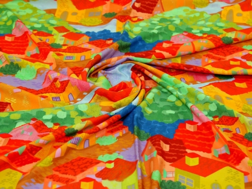Minerva Exclusive Exploring Portugal Viscose Challis POD Fabric