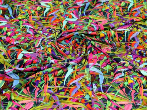 Minerva Exclusive Rainbow Harvest Viscose Challis POD Fabric Chilli