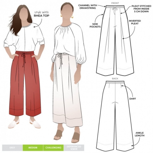 Style Arc Paper Sewing Pattern Milan Pants