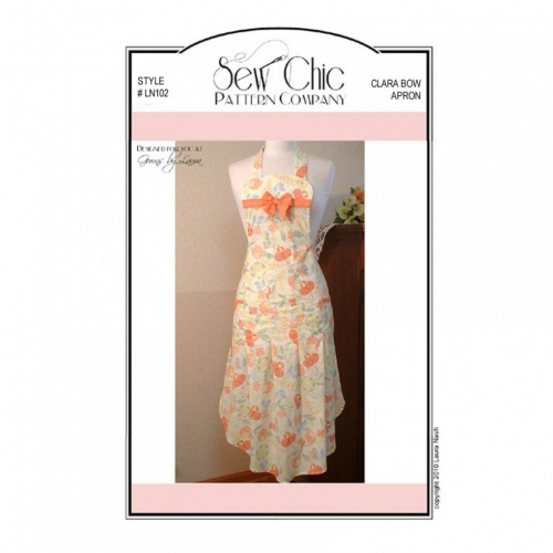 Sew Chic Paper Sewing Pattern Clara Bow Apron