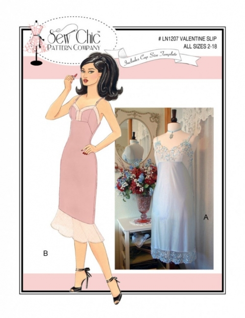 Sew Chic Paper Sewing Pattern Valentine Slip