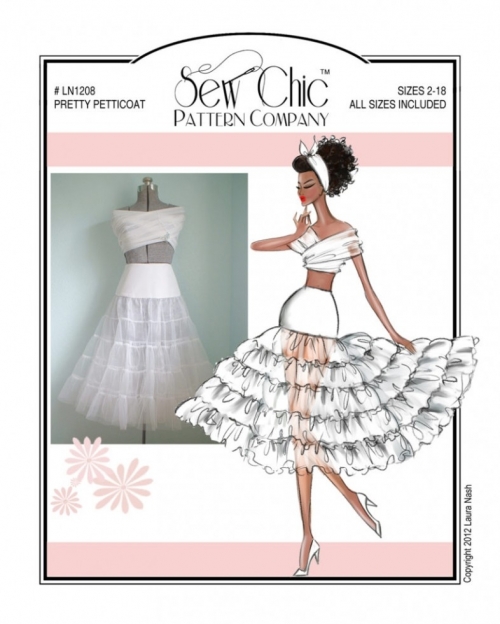 Sew Chic Paper Sewing Pattern Pretty Petticoat