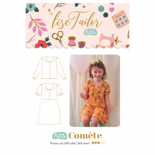 Lise Tailor Paper Sewing Pattern Kids Comete Blouse & Dress