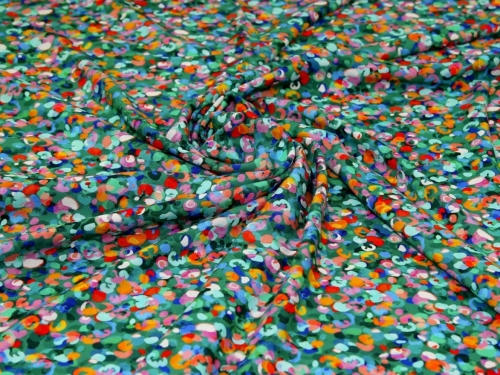 Minerva Exclusive Popcorn Jelly Viscose Challis POD Fabric Parakeet