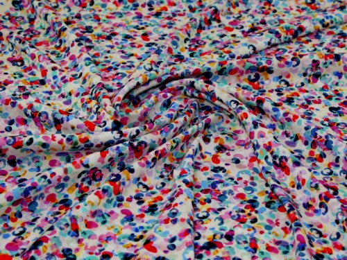 Minerva Exclusive Popcorn Jelly Viscose Challis POD Fabric Kaleidoscope