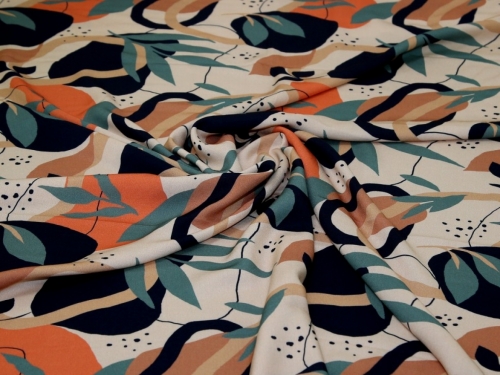 Minerva Exclusive Herbal Halo Viscose Challis POD Fabric