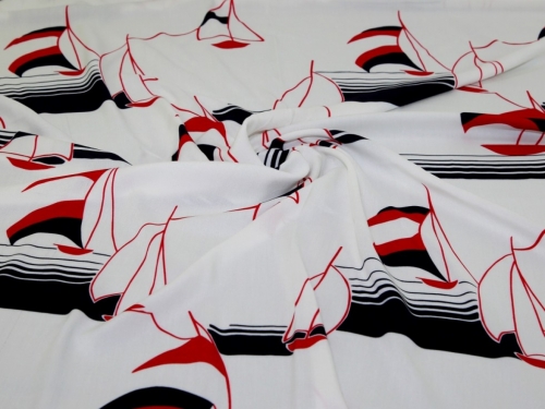 Minerva Exclusive Yacht Club Viscose Challis POD Fabric
