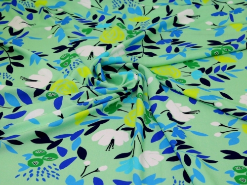 Minerva Exclusive Graceful Buds Viscose Challis POD Fabric