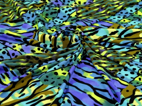Minerva Exclusive Tiger Reef Viscose Challis POD Fabric Cool