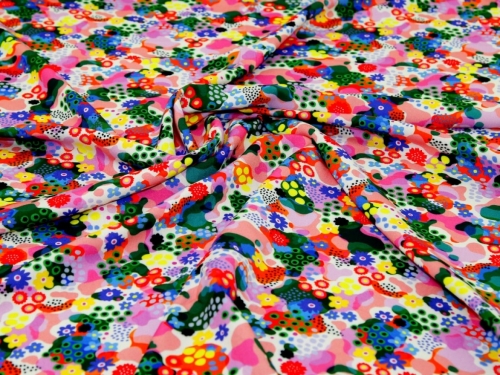 Minerva Exclusive Retro Rockery Viscose Challis POD Fabric