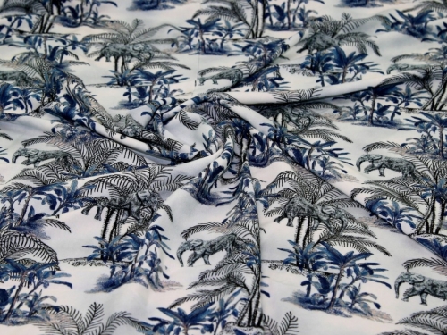 Minerva Exclusive Elephant Grove Viscose Challis POD Fabric