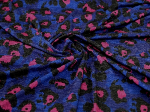 Minerva Exclusive Animal Glow Recycled Melange Sweater Knit Stretch POD Fabric