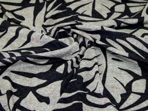 Monstera Street Recycled Melange Sweater Knit Stretch POD Fabric