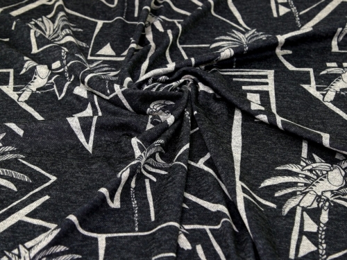 Minerva Exclusive Toucan Play Recycled Melange Sweater Knit Stretch POD Fabric