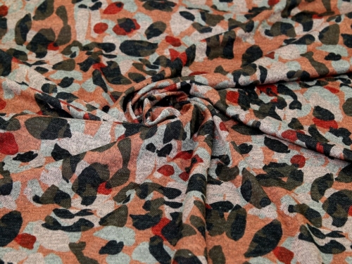 Minerva Exclusive Animal Song Recycled Melange Sweater Knit Stretch POD Fabric